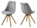 Esszimmerstuhl >Diva I< (2er Set) in Eiche/gebeizt aus Stoff - 44x85x42 (BxHxT)