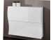Schuhschrank >Onda< in Weiß/Hochglanz - 101x82x27cm (BxHxT)