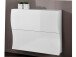 Schuhschrank >Onda< in Weiß/Hochglanz - 101x82x27cm (BxHxT)