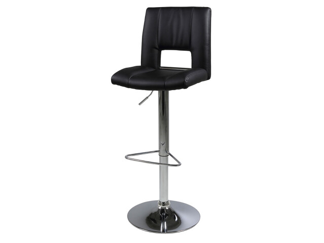 Barhocker >Pamelina I< (2er Set) in Schwarz - 41,5x115x52cm (BxHxT)