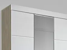 Garderobenschrank >Allison< in Weiß aus MDF -...