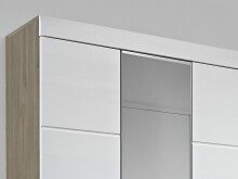 Garderobenschrank >Allison< in Weiß aus MDF -...