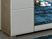 Garderobenschrank >Allison< in Weiß aus MDF - 84x200x40cm (BxHxT)