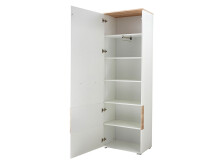 Garderobenschrank >Rouven< aus MDF - 65x200x40cm (BxHxT)