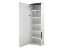Garderobenschrank >Rouven< aus MDF - 65x200x40cm (BxHxT)
