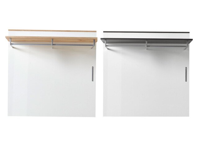 Garderobenpaneel >Rouven< aus Metall - 100x99x30cm (BxHxT)