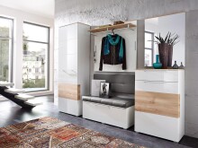 Garderobenpaneel >Rouven< aus Metall - 100x99x30cm (BxHxT)