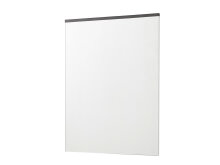 Wandspiegel >Rouven< in grau - 65x88x4cm (BxHxT)