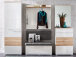 Garderoben-Set >Rouven I< aus MDF - 260x200x40cm (BxHxT)