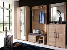 Garderoben-Set >Davenport I< aus MDF - 238x200x40cm...