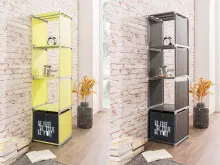 Regal >Allice< aus Kunststoff - 36,5x145x36cm (BxHxT)