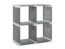 Regal >Allice< aus Kunststoff - 72,5x72,5x36cm (BxHxT)