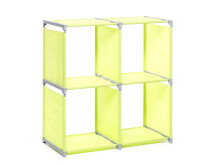 Regal >Allice< aus Kunststoff - 72,5x72,5x36cm (BxHxT)