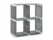 Regal >Allice< aus Kunststoff - 72,5x72,5x36cm (BxHxT)