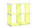Regal >Allice< aus Kunststoff - 72,5x72,5x36cm (BxHxT)