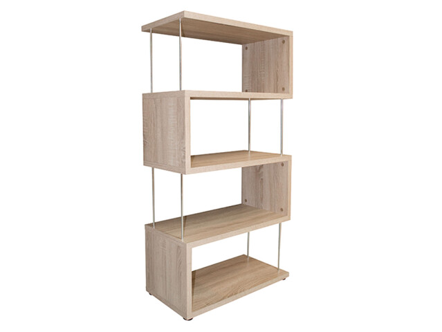 Standregal >Drum< in Eiche sägerau - 66x126x33cm (BxHxT)