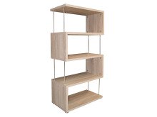 Standregal >Drum< in Eiche sägerau - 66x126x33cm (BxHxT)