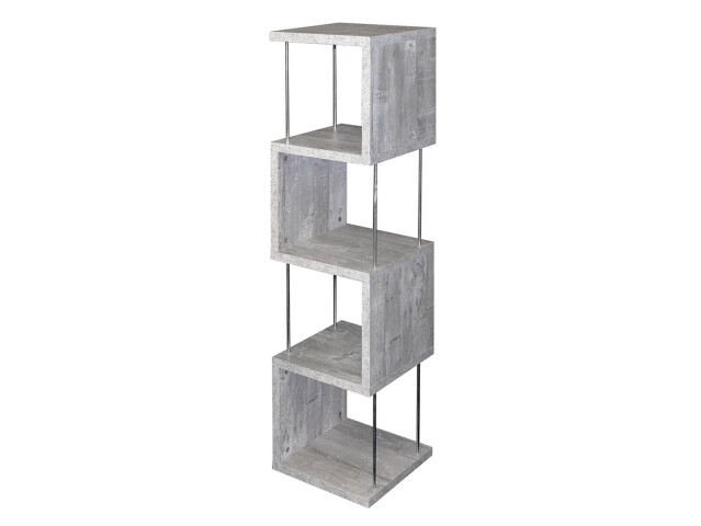 Standregal >Drum< in Beton aus Metall - 33x126x33cm (BxHxT)