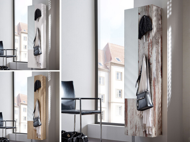 Schuhschrank >Joline I< aus Kunststoff - 45x176x25cm (BxHxT)