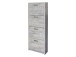 Schuhschrank >Brady< in Beton - 64x164x24cm (BxHxT)