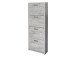 Schuhschrank >Brady< in Beton - 64x164x24cm (BxHxT)