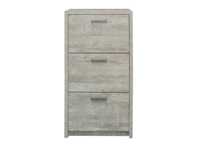 Schuhschrank >Brady< in Beton - 64x125x24cm (BxHxT)