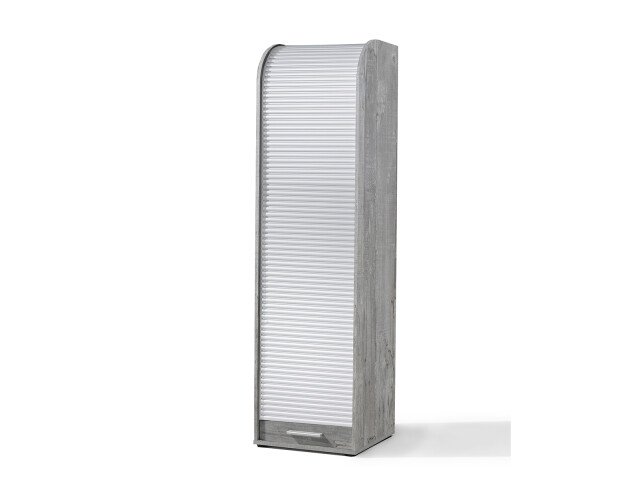 Jalousieschrank >Organizer< in Beton weiß - 45x164x40cm (BxHxT)