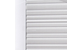 Garderobenschrank >Blondie< in Weiß-Hochglanz - 72x201x37cm (BxHxT)