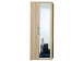 Garderobenschrank >Davenport< in Sonoma-Eiche hell aus MDF - 74x200x40cm (BxHxT)