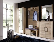 Schuhschrank >Davenport< in Sonoma-Eiche - 74x100x40cm (BxHxT)