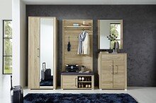 Schuhschrank >Davenport< in Sonoma-Eiche - 74x100x40cm (BxHxT)