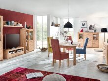 Highboard >Leduc< in Kernbuche aus Metall - 163x122x40cm (BxHxT)