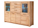 Highboard >Leduc< in Kernbuche aus Metall - 163x122x40cm (BxHxT)