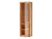 Vitrine >Leduc< in Kernbuche aus Metall - 66x203x40cm (BxHxT)