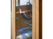 Vitrine >Leduc< in Kernbuche aus Metall - 66x203x40cm (BxHxT)