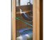 Vitrine >Leduc< in Kernbuche/RE aus Metall - 66x203x40cm (BxHxT)