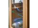 Vitrine >Leduc< in Kernbuche aus Metall - 98x203x40cm (BxHxT)