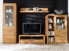 Highboard >Leduc< in Kernbuche aus Metall - 98x145x40cm (BxHxT)