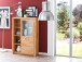 Highboard >Leduc< in Kernbuche aus Metall - 98x145x40cm (BxHxT)