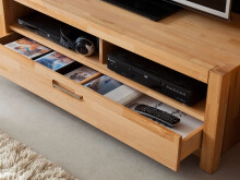 TV-Board >Leduc< in Kernbuche aus Metall - 125x43x46cm (BxHxT)