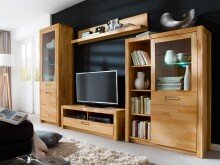 TV-Board >Leduc< in Kernbuche aus Metall - 125x43x46cm (BxHxT)