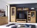 Wandboard >Leduc< in Kernbuche aus Metall - 150x27x22cm (BxHxT)