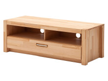 Wohnwand >Leduc< in Kernbuche aus Metall - 309x203x46cm (BxHxT)