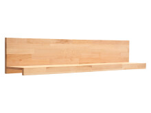 Wohnwand >Leduc< in Kernbuche aus Metall - 309x203x46cm (BxHxT)