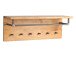 Wandgarderobe >Michael< in Wildeiche aus Massivholz - 80x30x26cm (BxHxT)