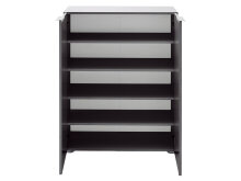 Kommode >Dartford I< in Anthrazit aus MDF - 80x101x39cm (BxHxT)