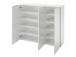 Kommode >Dartford II< in Weiß/Hochglanz aus MDF - 120x101x39cm (BxHxT)