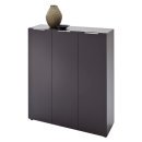 Kommode >Dartford II< in Anthrazit aus MDF - 120x101x39cm (BxHxT)