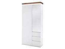 Garderobenschrank >Lisa< in weiß matt aus MDF...
