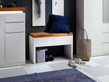 Sitzbank >Lisa< in Weiß matt aus MDF -...